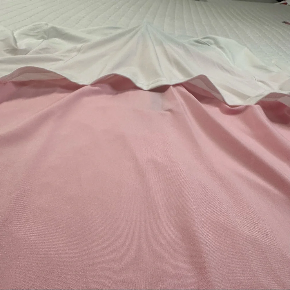 Sansoleil SunGlow Zip Mock Pink And White Long Sleeves UV 50+
Cooling - Picture 13 of 14